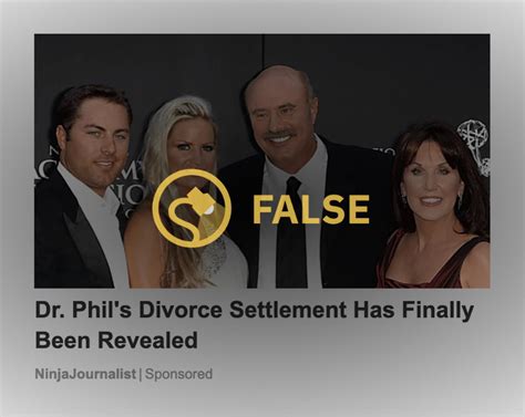 is dr phil divorced from robin|Was Dr. Phil's Divorce Settlement 'Finally Revealed' .